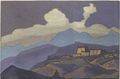 Klooster in de provincie Tsang, Tibet, 1936 door Nicholas Roerich
