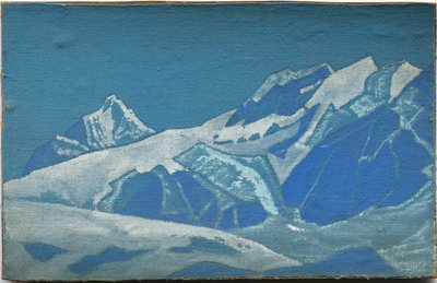 Bergstudie, ca. 1928-31 door Nicholas Roerich