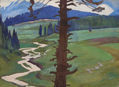 Pir Panjal, uit de serie met dezelfde titel, 1925 door Nicholas Roerich