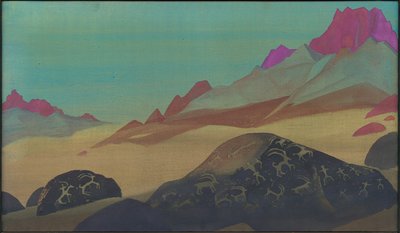 Rotsen van Ladakh, 1932 door Nicholas Roerich