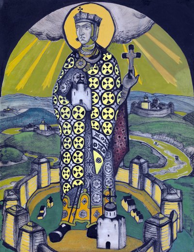 Sint Olga, prinses van Kiev door Nicholas Roerich