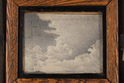 Schets van landschap en wolken, ca. 1917-19 door Nicholas Roerich