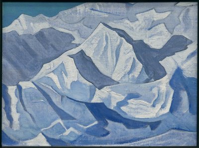 Besneeuwde beklimming, "Himalaya" serie, 1924 door Nicholas Roerich
