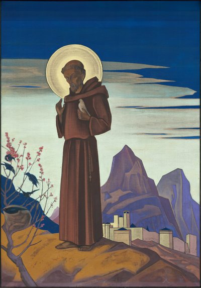 St. Franciscus, 1932 door Nicholas Roerich