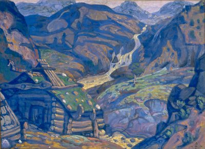 Decorontwerp voor het toneelstuk Peer Gynt van H. Ibsen, 1912 door Nikolai Konstantinowitsch Roerich