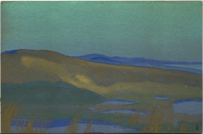 Moerassen van Tsaidam, 1936 door Nicholas Roerich