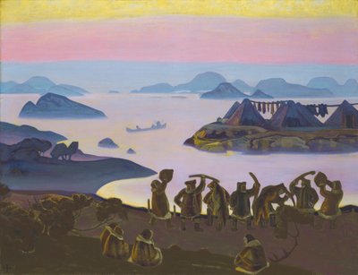 De Roep van de Zon, 1919 door Nicholas Roerich
