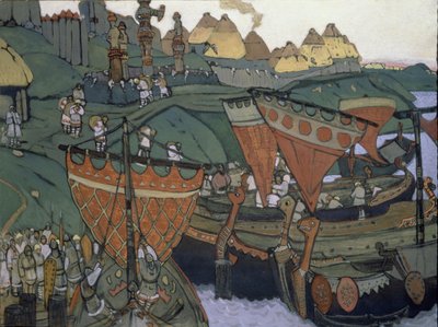 De Slaven aan de Dnjepr, 1905 door Nicholas Roerich