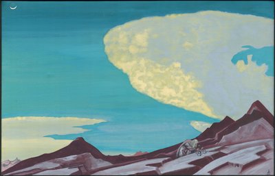 De tafelen van de geboden, 1931 door Nicholas Roerich