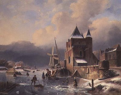 Een Winterlandschap door Nicholas Rosenboom