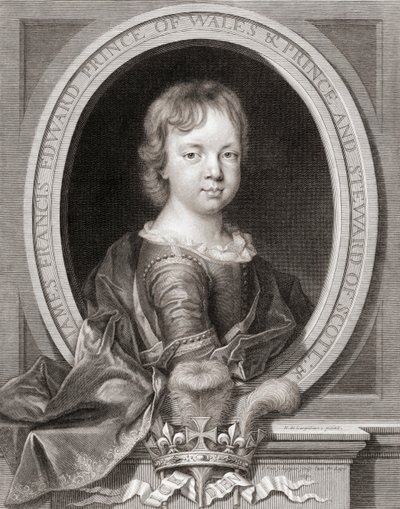 Prins James Francis Edward Stuart door Nicholas de (after) Largilliere