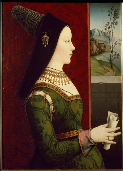 Portret van Maria Hertogin van Bourgondië door Niclas Reiser