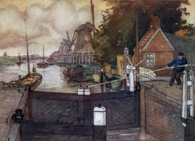 Noordervaldeursluis, Zaandam door Nico Jungman