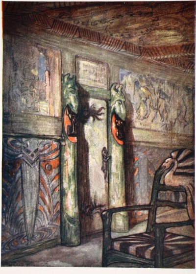 Kamer door Munthe in Holmencollen, 1905 door Nico Jungman