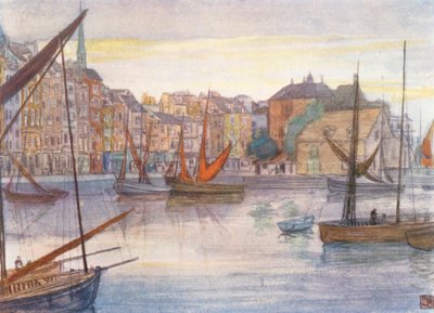 Quai Sainte Catherine, Honfleur door Nico Jungmann