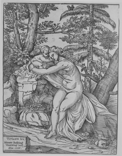 Venus en Cupido door Nicolò Boldrini