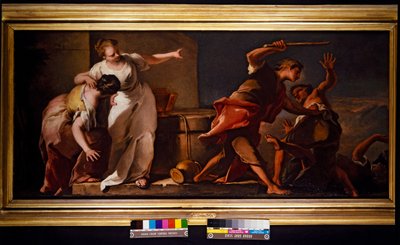 Mozes en de dochter van Jeruzalem door Nicolò Grassi