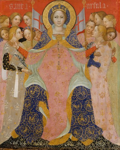 Sint Ursula en haar dienstmaagden door Nicolò di Pietro