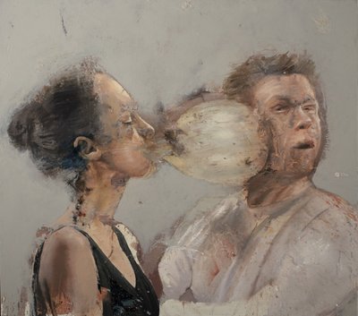 Bubbel bokser meisje II, 2022 door Nicola Pucci