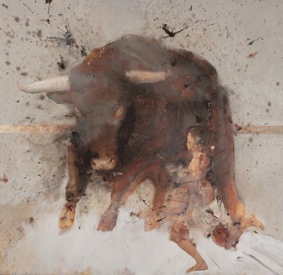 Stier met stierenvechter door Nicola Pucci