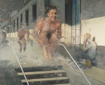Sprong in het station door Nicola Pucci