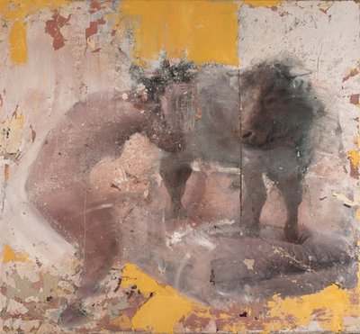 Vrouw met gele stier, 2018 door Nicola Pucci