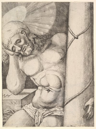 De Man van Smarten bij de Zuil door Nicolaas Hogenberg
