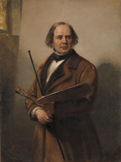 Jan Willem Pieneman, schilder, vader van Nicolaas Pieneman door Nicolaas Pieneman