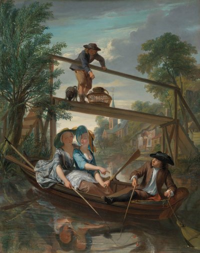 De hengelaars door Nicolaas Verkolje