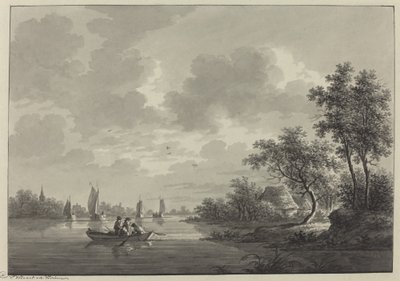 Ameide aan de rivier Lek door Nicolaas Wicart