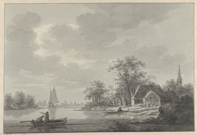 Het dorp Capelle aan de IJssel door Nicolaas Wicart