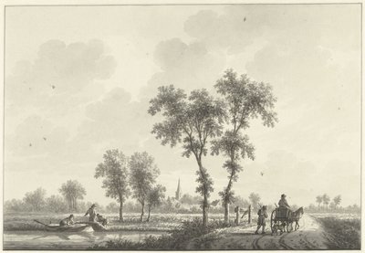 Het dorp Spijk in Gelderland door Nicolaas Wicart