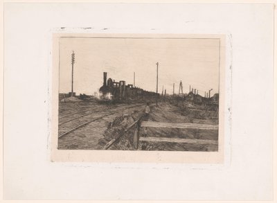 Rijdende Trein door Nicolaas van der Waay