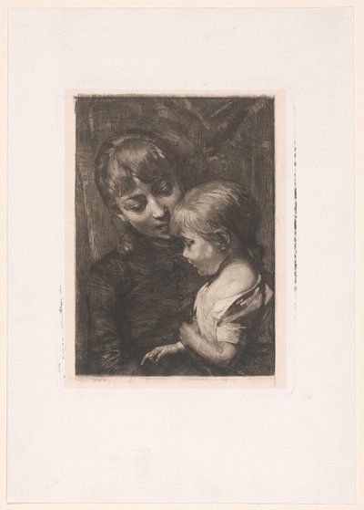 Vrouw met kind door Nicolaas van der Waay