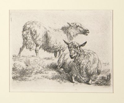 4 etsen van door Nicolaes Berchem