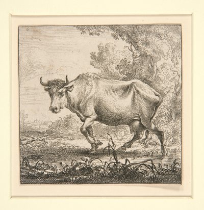 De Set van de Koeien, met de Melkmeid door Nicolaes Berchem