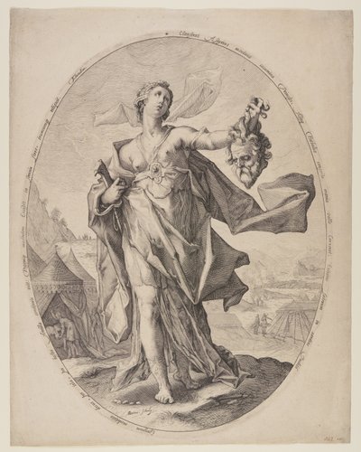 Judith met het hoofd van Holofernes door Nicolaes Braeu