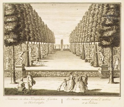 Natuurlijk theater van bomen en heggen door Nicolaes Jansz  Visscher