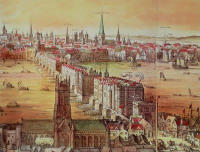 Oude London Bridge, detail uit 