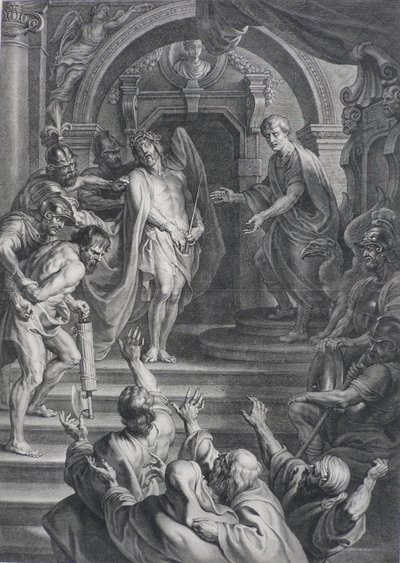 Ecce Homo, naar Peter Paul Rubens door Nicolaes Lauwers