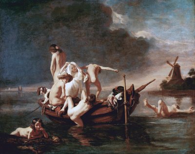 Baden door Nicolaes Maes
