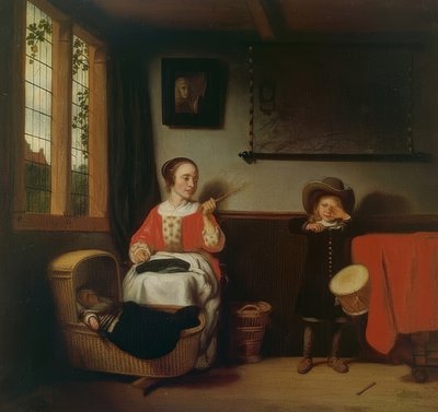 De ondeugende trommelaar door Nicolaes Maes