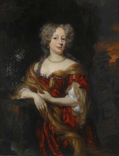 Portret van een vrouw door Nicolaes Maes