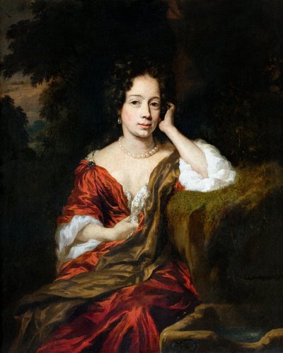 Portret van een Vrouw, 1680 door Nicolaes Maes