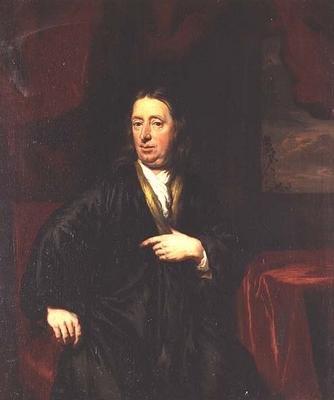 Portret van een heer in een zwarte kamerjas door Nicolaes Maes