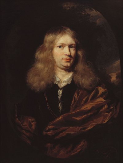 Portret van een jonge man door Nicolaes Maes