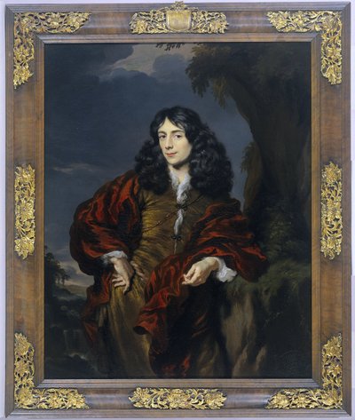 Portret van een jonge man, mogelijk Simon van Alphen (1650-1730) door Nicolaes Maes