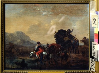 De karavaan door Nicolaes Pietersz. Berchem