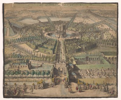 Gezicht op het Park van Enghien door Nicolaes Visscher (I)