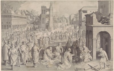 Aanbidding der koningen door Nicolaes de Bruyn